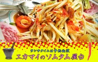 ランチタイムは予約必須！　エカマイのソムタム屋台が大人気！